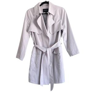 Banana Republic Light Gray Trench Coat